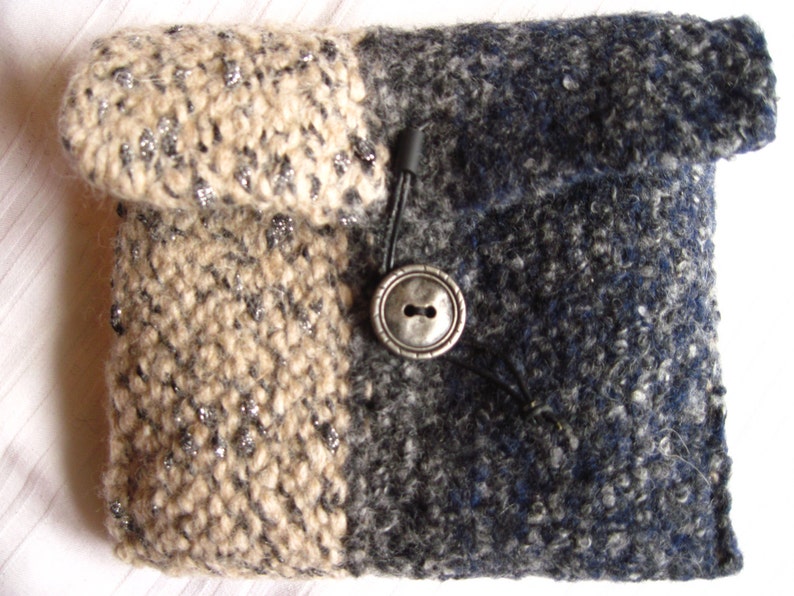 Felt bag knitted felted make-up bag CD packaging gift odds and ends image 8