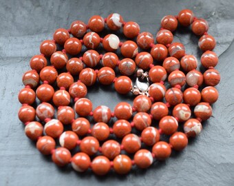 Jasper Beaded Necklace Breccia Vintage Necklace