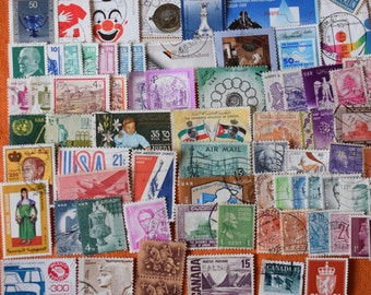 80 Briefmarken Welt gemischt gestempelt