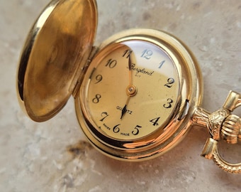 Vintage Bergland pocket watch with chain