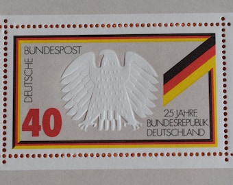 Briefmarken 25 Jahre Bundesrepublik Deutschland