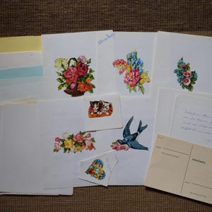 20 teilig Posiealbum Sprüche Sticker Papier