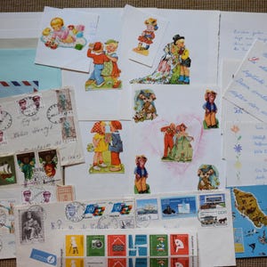 Bilder Posiealbum Postkarte Briefmarken
