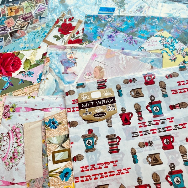Retro Wrapping Paper Etsy