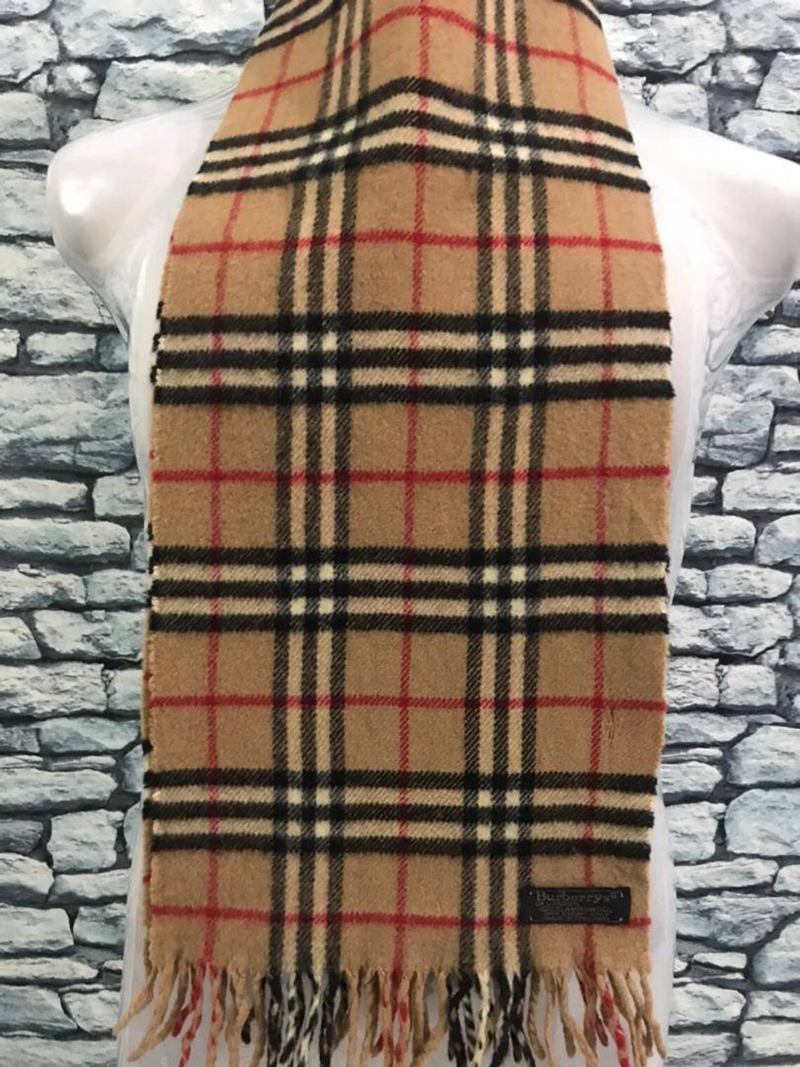 Sale... Vintage Burberrys Nova Check Scarf/Muffler Etsy