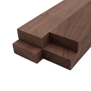 Black Walnut Lumber Board - 3/4" x 2" (4 Pcs)