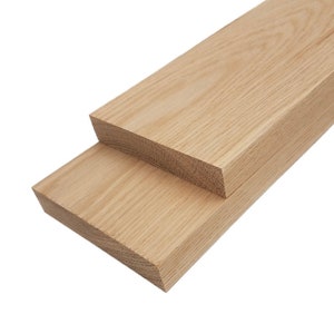 White Oak Lumber Board - 3/4&quot; x 4&quot; (2 Pcs)