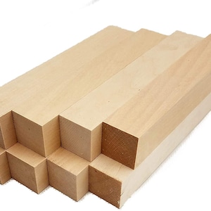 Basswood Carving Blocks - 1&quot; x 1&quot; x 6&quot; (8 Pcs)