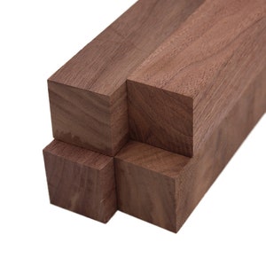 Walnut Turning Blank Squares - 1.5&quot; x 1.5&quot; (4 Pcs)