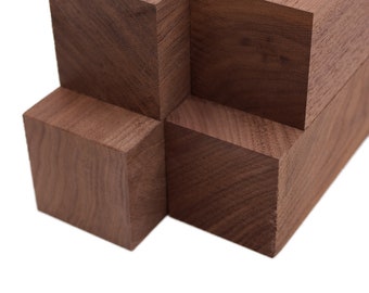 Walnut Turning Blank Squares - 2.5" x 2.5" (4 Pcs)