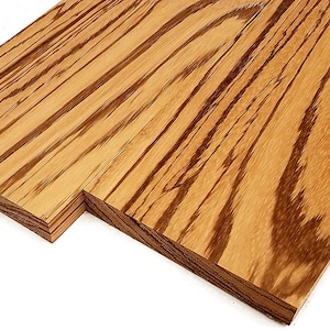 Zebrawood Lumber Board - 3/4&quot; x 6&quot; (2 Pcs)