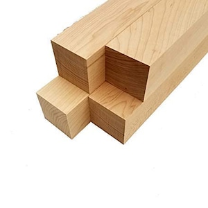 Maple Lumber Square Turning Blanks - 3" x 3"