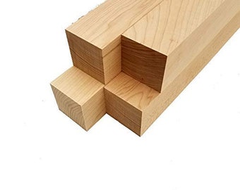 Maple Lumber Square Turning Blanks - 3" x 3"