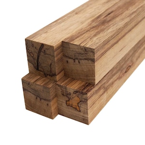 Black Limba Lumber Square Turning Blanks - 2&quot; x 2&quot; (4 Pcs)