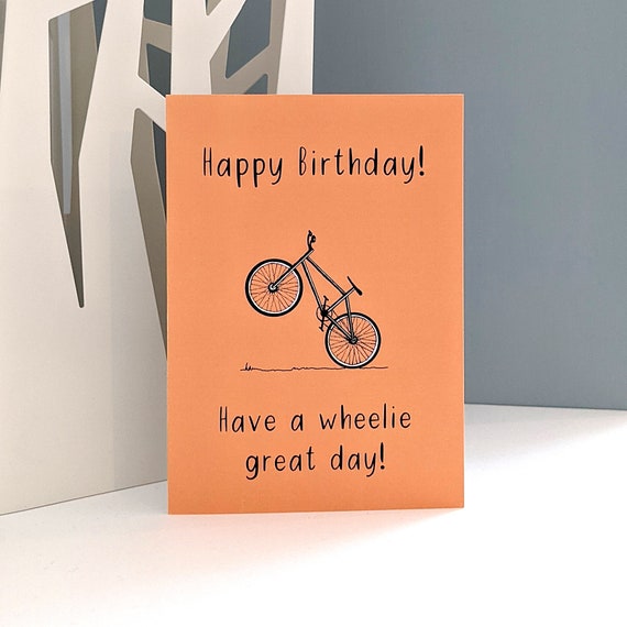 Funny Bike Birthday Card