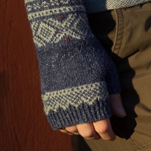 Strickmuster PDF Marius fingerlose Handschuhe digitaler Download
