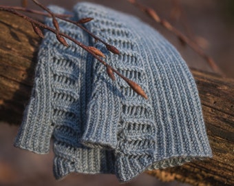 Fingerless Mittens Lace Knitting Pattern PDF Instant Download