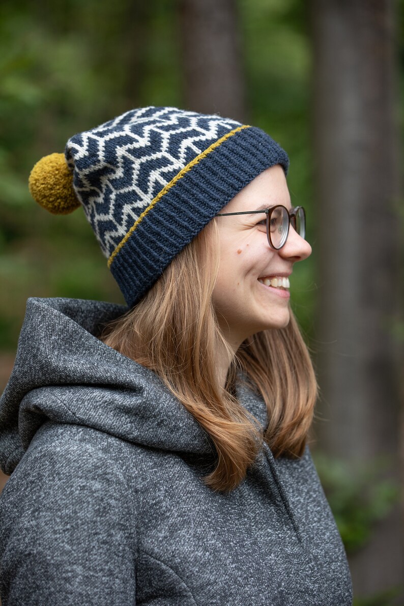 Knitting Pattern PDF Fair Isle Hat Stranded Instant Download - Etsy