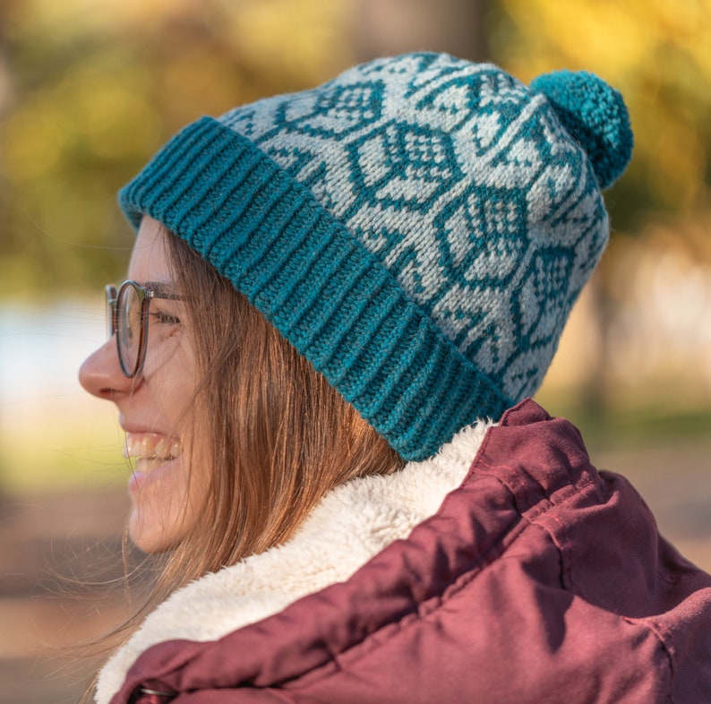 Fair Isle Hat Knitting Pattern Instant Download PDF - Etsy Australia