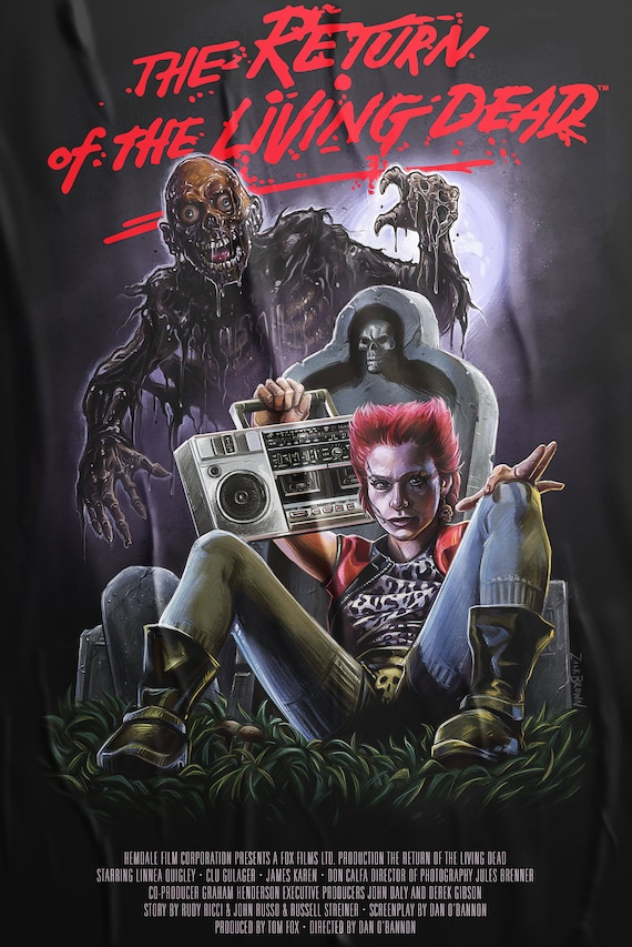 Return of the Living Dead - Graveyard Poster - Etsy