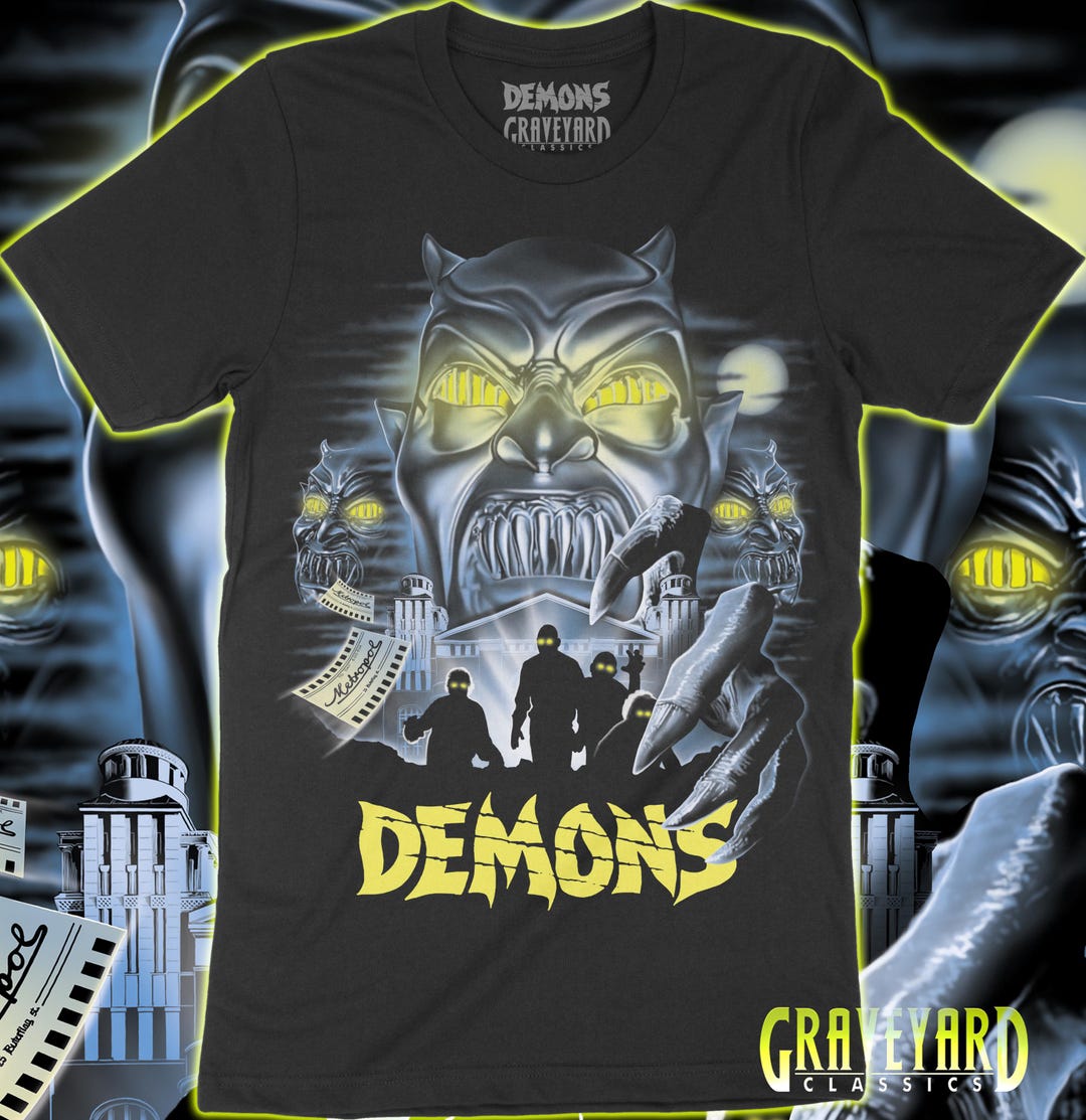 100 DEMONS Tシャツ 当時物 デモンズTシャツ 1985年映画公式ライセンス - Etsy 日本