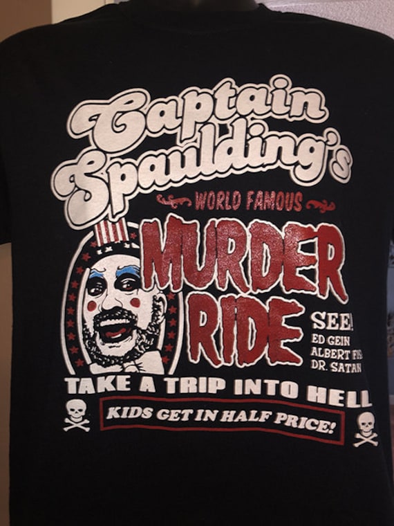 Kustom Tees 4 U Captain Spaulding t-Shirt House of a Thousand Corpses The Devils Rejects Movies Horror Psycho Movie t-Shirts Kustom Tees 4 U Captain Spaulding t-Shirt House of a Thousand Corpses The Devils Rejects Movies Horror Psycho Movie t-Shirts