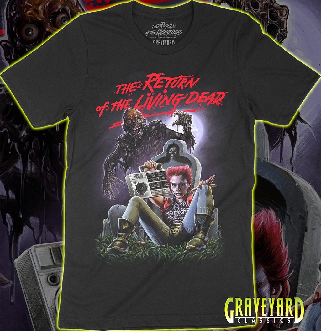 Return of the Living Dead - Graveyard T-shirt - Etsy