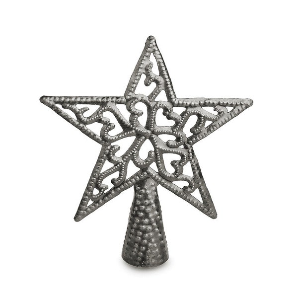 Filigree Star Tree Topper, Haitan Metal, NEW!!