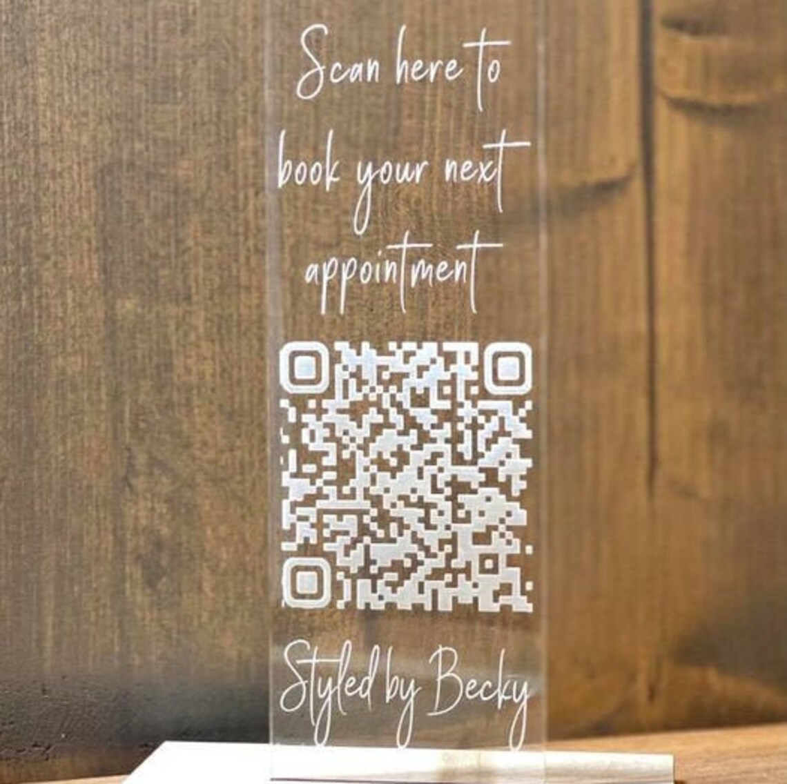 QR code stand Etsy