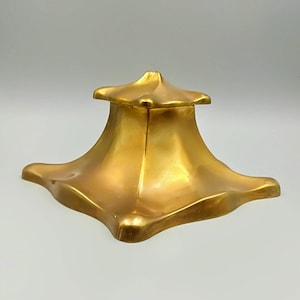 Antique Danish Art Nouveau brass , desk set inkwell ink from 1920s
