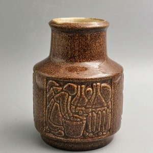 Michael Andersen small  vase Danish ceramics  from 1960s .height  12 cm