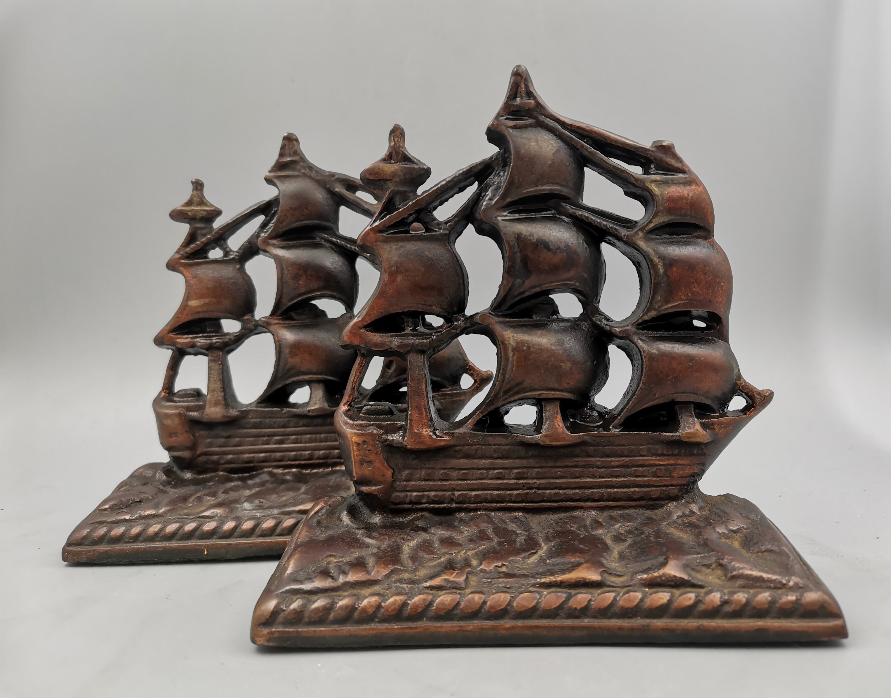 Cast Iron Old Ironsides Bookends Bookends / USS Constitution ,Old