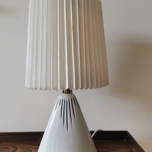 Sgrafo Modern, small porcelain  table  lamp,design Peter Müller ,Germany 1960s