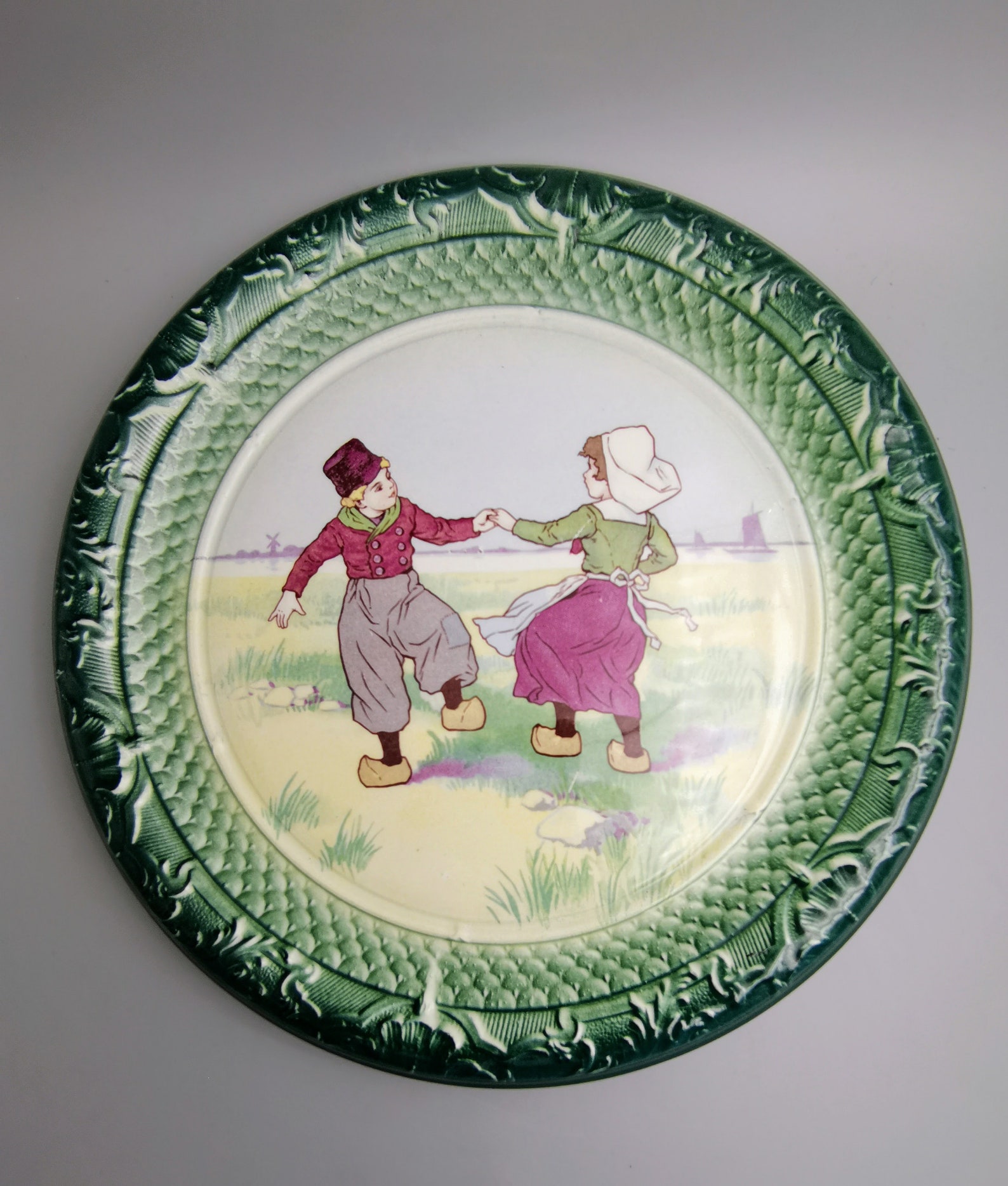 Art Deco German Faience Wall Platte From Theodor Paetsch , Frankfurt