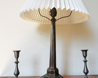 【超安い】 Lamp Table Metal Deco Art Antique ,52 1910 ,from Height Cm アンティーク雑貨