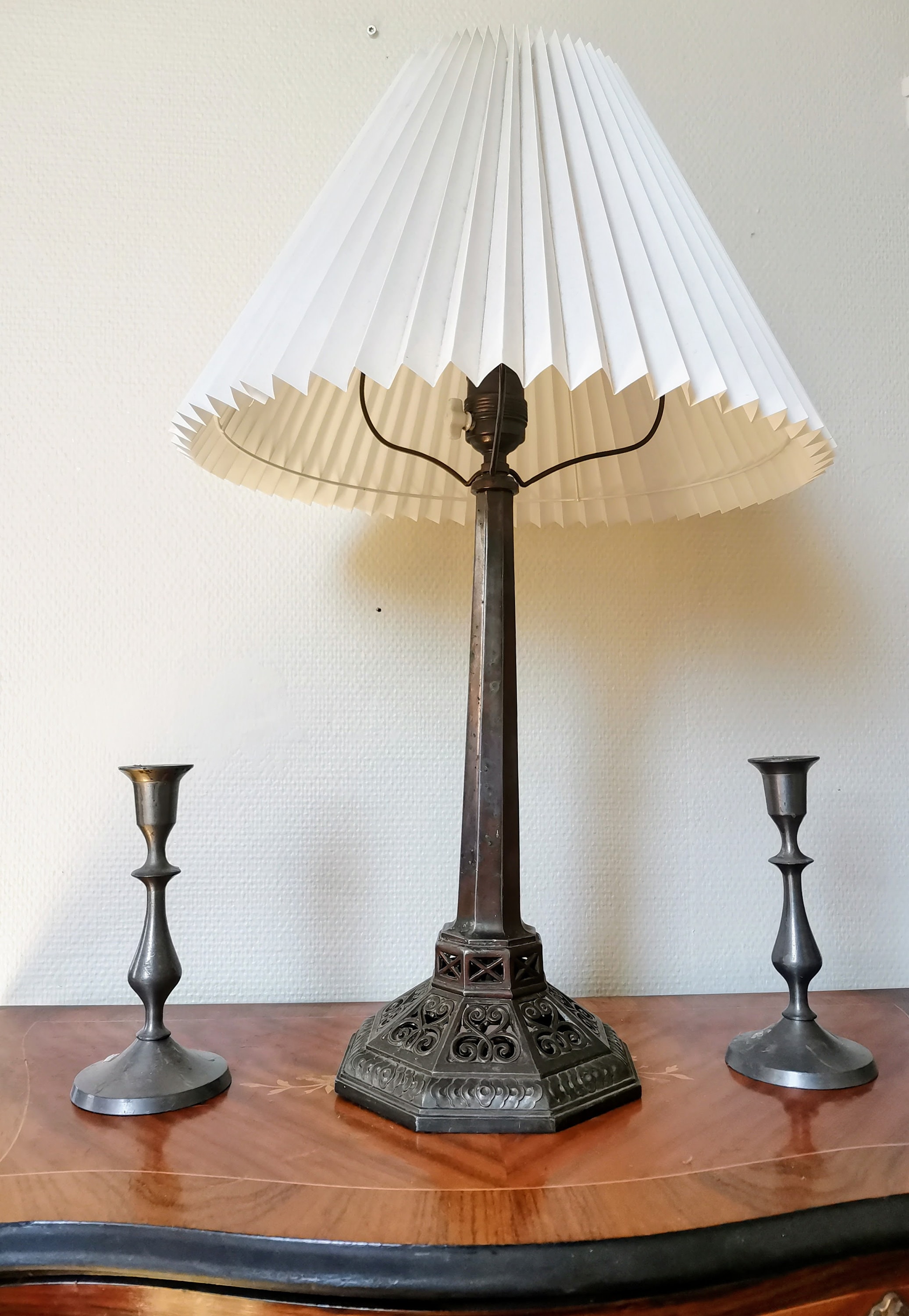 人気新品入荷 Deco Art Antique Metal 1910 ,from Height Cm ,52 Lamp Table アンティーク雑貨