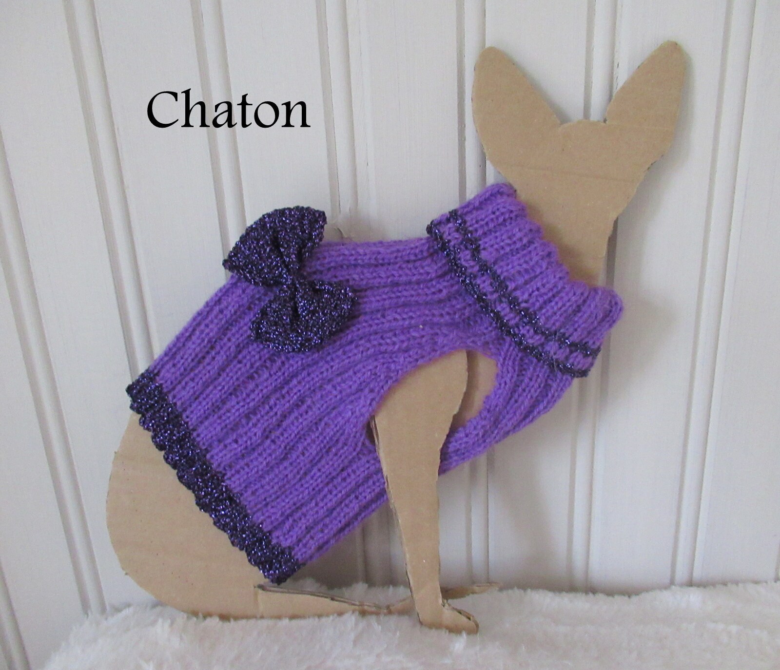 Pull de Fête Pour Jeune Chatte Sphynx