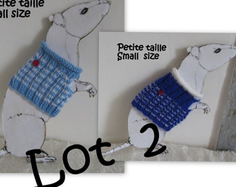 Pulls marins pour rat. Lot de 2