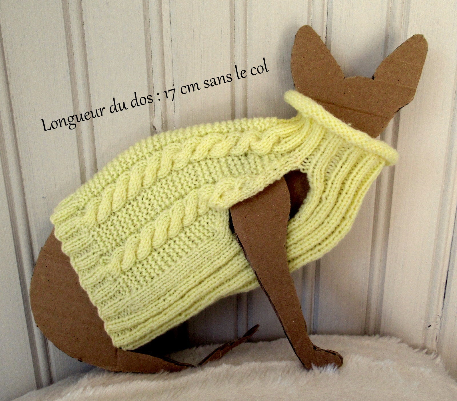 Pull Jaune Paille Pour Bébé Sphynx