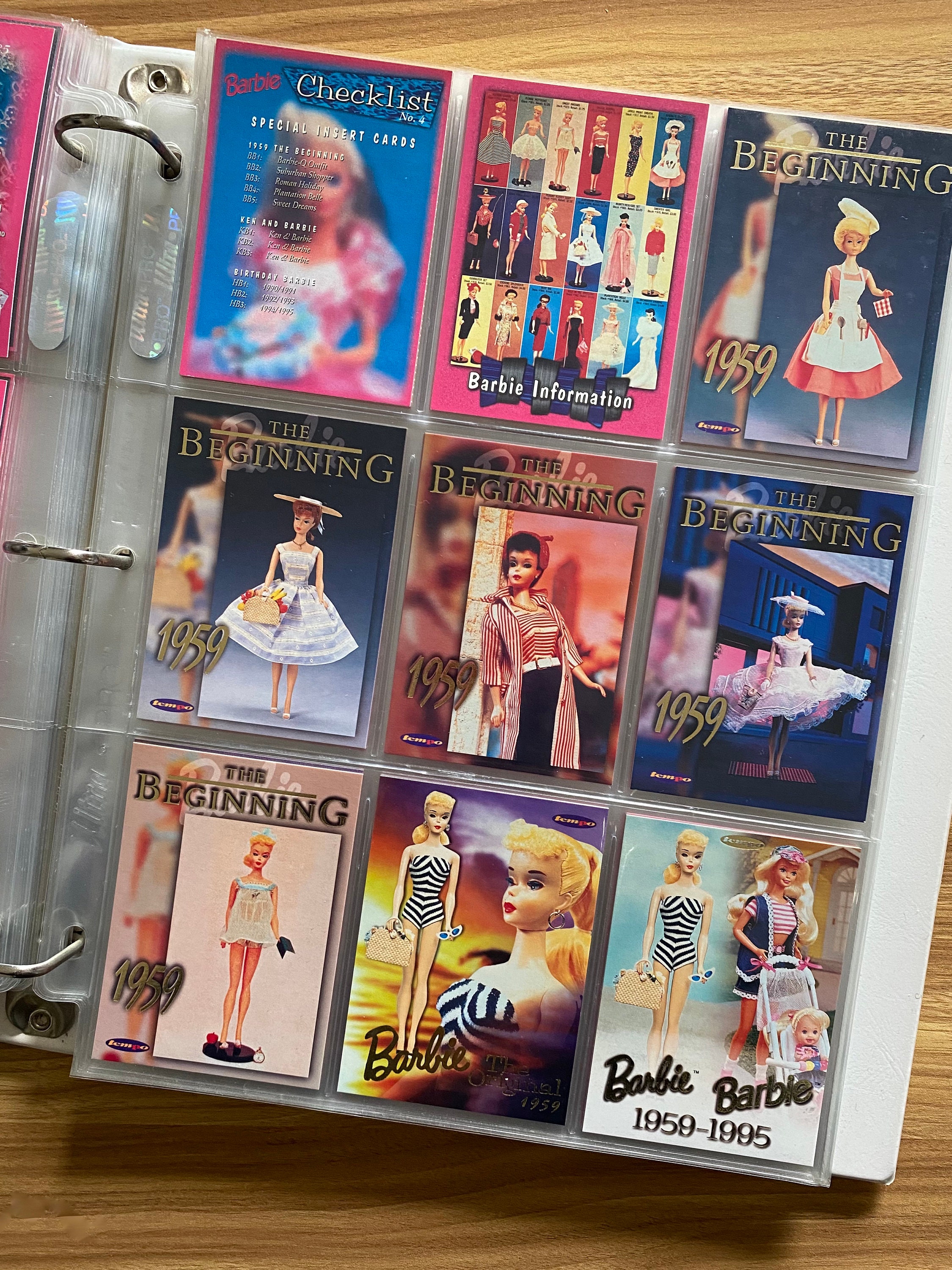 Mint Condition Complete Set Barbie Collector Cards, With Folder by