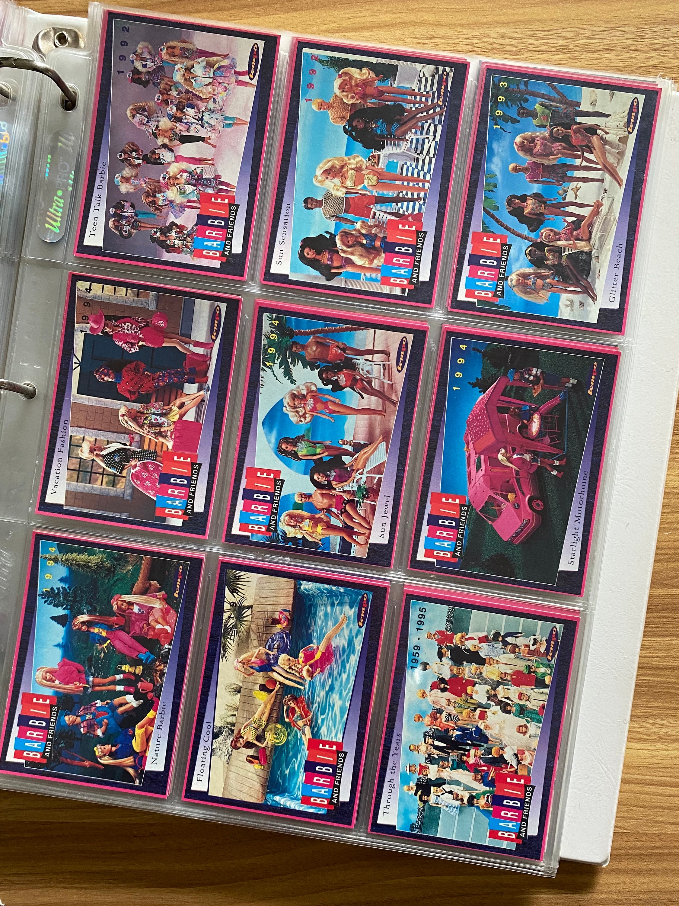 Mint Condition Complete Set Barbie Collector Cards, With Folder by