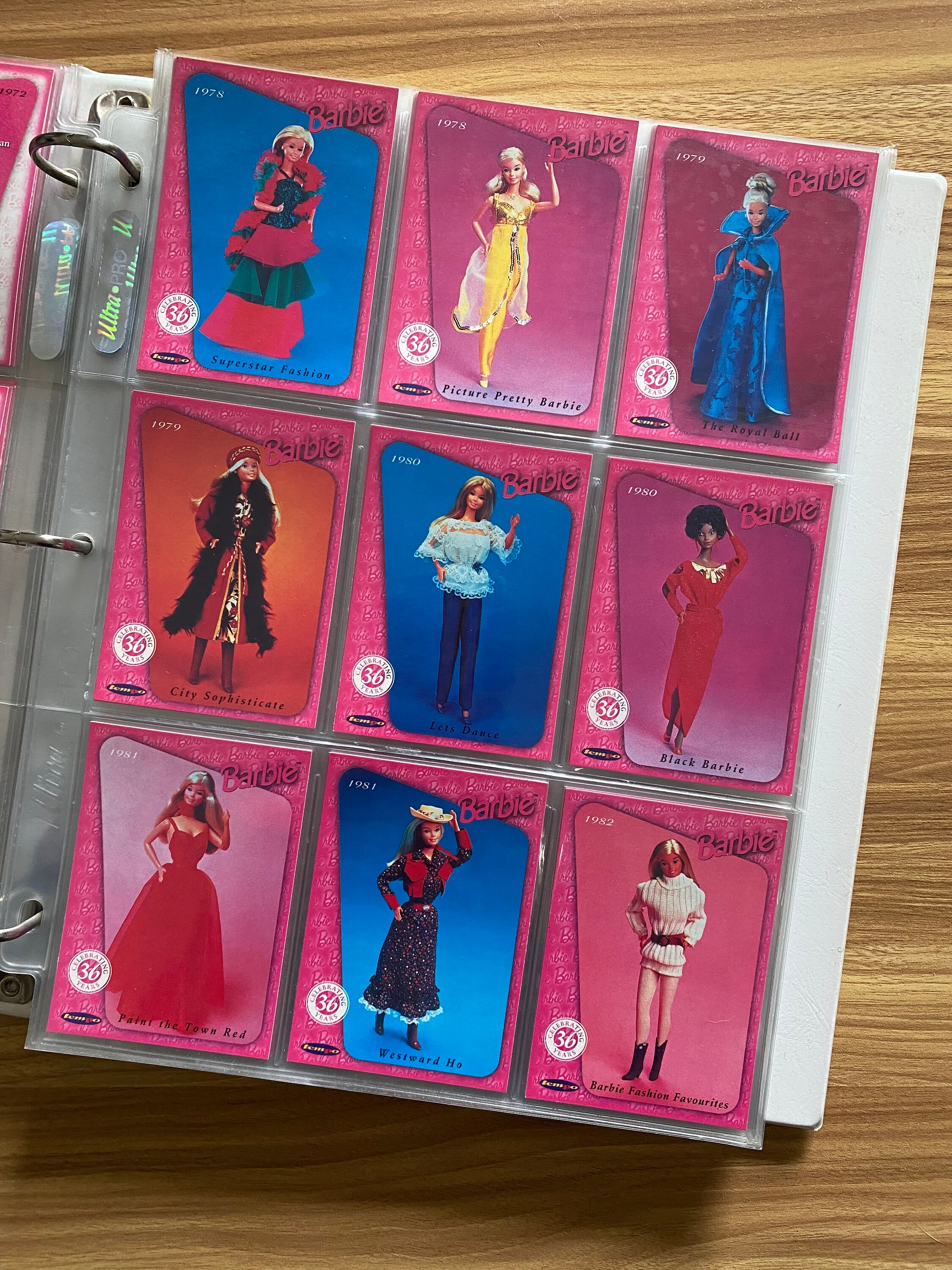 Mint Condition Complete Set Barbie Collector Cards, With Folder by