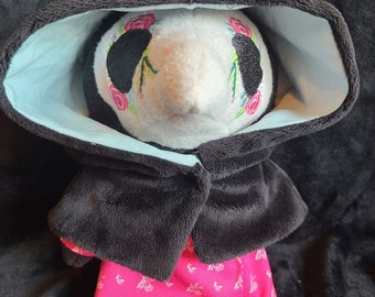 Floral Embroidered Plague Doctor Plush