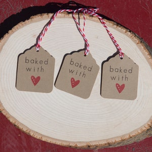 Mit Liebe gebackener Geschenk-Anhänger