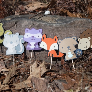 Forest Friends Cupcake Toppers