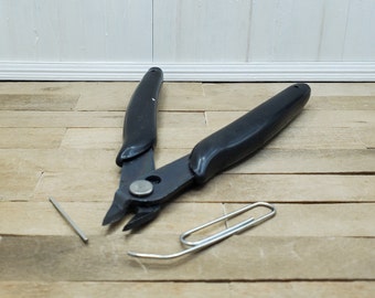 5 inch Flush Cutters: Carbon Steel Wire Snippers for DIY Jewelry