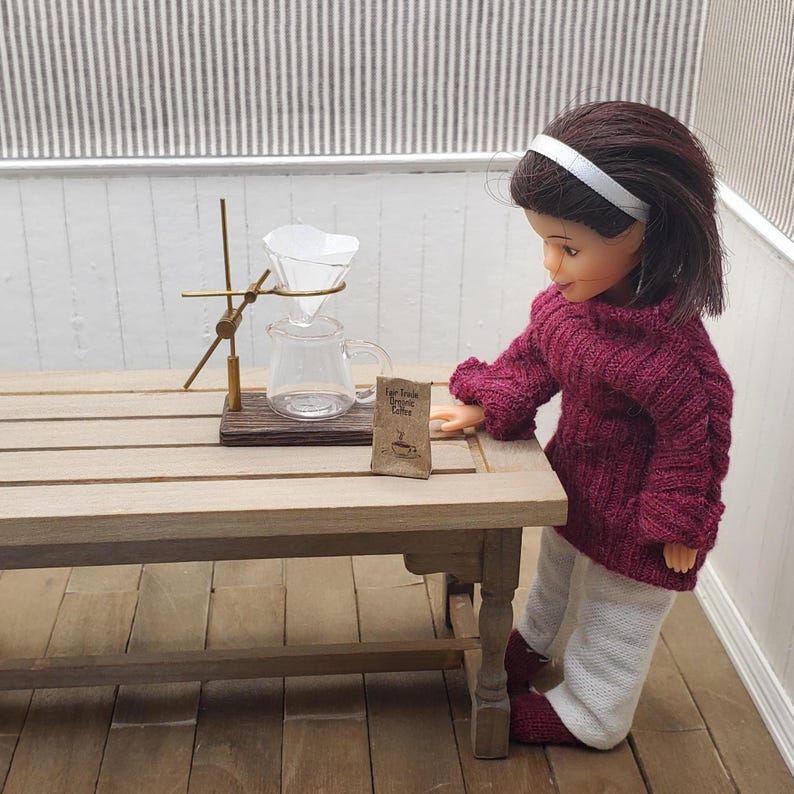 112 Scale Miniature Pour Over Drip Coffee Maker. High Quality