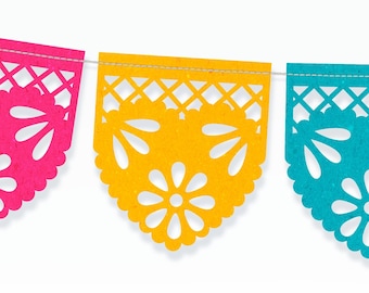 Amorcito Corazón SVG/PNG/SILHOUETTE mini Papel Picado Girlanden Schneidedatei für Fiesta Mexicana Noche Mexicana Cinco de Mayo Valentinstag