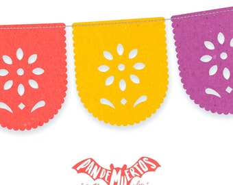 Florecitas SVG/PNG/SILHOUETTE mini Papel Picado Girlanden Schneidedatei für Fiesta Mexicana Noche Mexicana Cinco de Mayo septiembre Laser