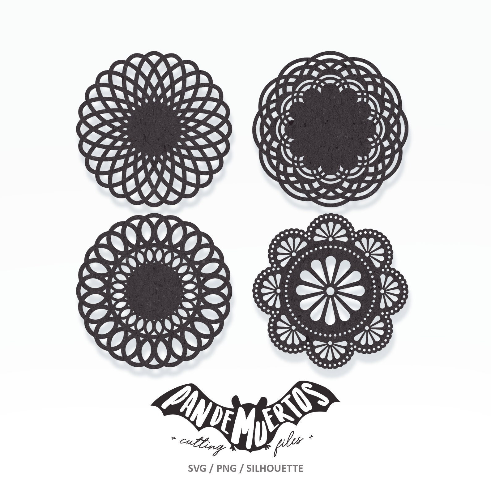 Doilies de papel I SVG / PNG / SILHOUETTE archivo de corte para postres